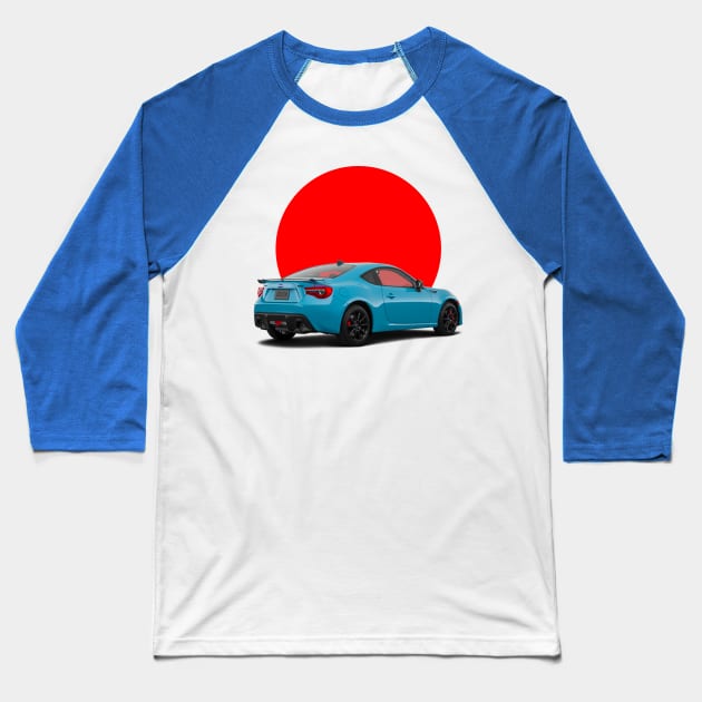 BRZ Japan Sun Blue Lagoon Baseball T-Shirt by CharlieCreator